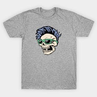 Retro Summer Skull Illustration T-Shirt